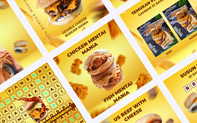 Food Instagram Feed Template design feed food graphic design ideas illustration instagram social media