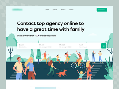 Travel Agency - Landing page adventure agency agency website booking hotel hotel app landing page tourism travel travel agency travel agent travel app travel service travelling trip guide trip planner uiux vacation vacation rental web design