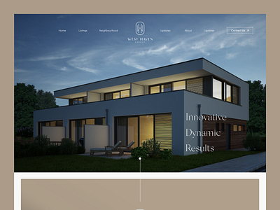 West haven Website design figma modern real estate simple ui website