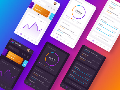 INVESTAT Mobile Version clean dark design minimal mobile responsive typography ui web website