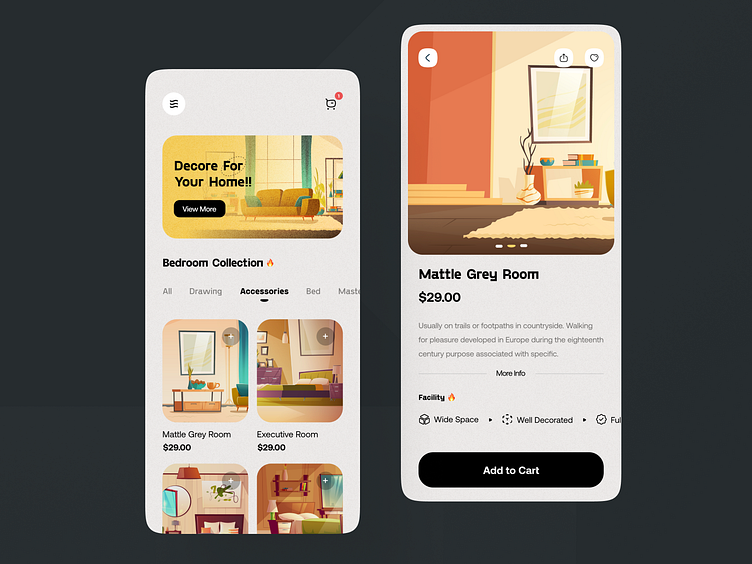 Room Decor App by Imran Molla for Orizon: UI/UX Design Agency on Dribbble