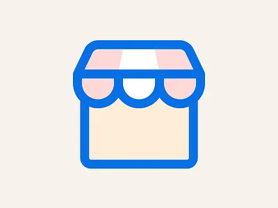 Storefront carrefour delivery icon shop store storefront