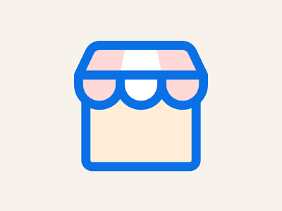 Storefront delivery icon shop store storefront