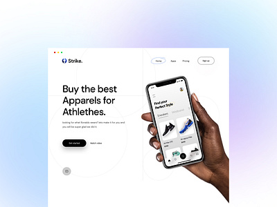Strike sneaker website design app design sneaker uiux userinterface website