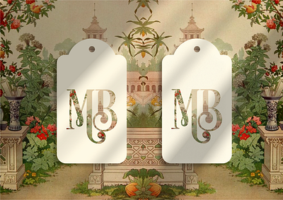 MB | Contemporary Fashion Brand Identity brandidentity contemporary eastern fashion fashionline golden logo logomark modern motif mughal oriental pakistan saree typeface typographic uae