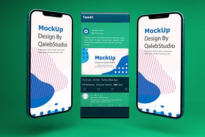 Phone & Twitter Mockups abstract clean device display laptop mac macbook mockup phone phone mockup presentation realistic simple smartphone theme twitter ui ux web website