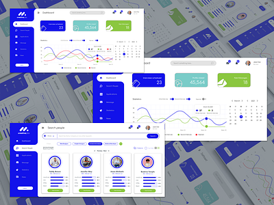 Job Search / Dashboard UI / Recruitment - Web Design creative dashboard design interview job search profile recruitment services ui ux website