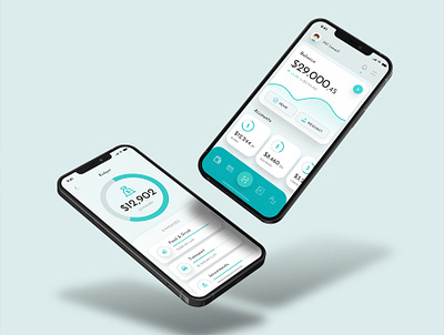 Elya - Wallet App UI Kit app app ui clean dark design finance ui flat interactive iphone iphone mockup iphone x minimal mobile mobile ui ui ux wallet ui web