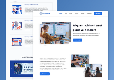 Website design for IT school design it school minimal ui ux webdesign