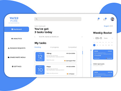 Water Pure - Landing page adobexd branding design landingpage ui uiux webapp
