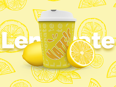 Nate's "lemonate" | Weekly warm-up branding fresh fun lemon lemonade logo orange summer yellow