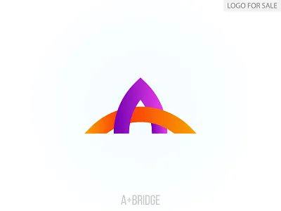 A, + Bridge Logo design idea app best best logo design branding concept creative logo design flat geometric graphic design icon identity illustration logo logo design logo mark logo type mark modern website