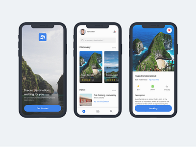 Trippin - Mobile Travel App UI adobe xd app ui mobile app ui mobile travel travel app ui ux design ui ux designer uidesign