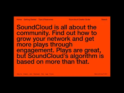 SoundCloud music soundcloud typography ui uiux user interface web design