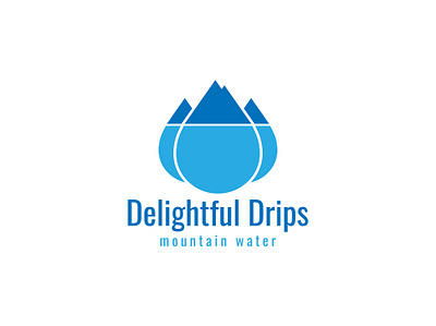 Water Logo abstract branding design drink graphic design illustration logo vector