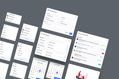 UI Blocks - webCRM block blocks components dashboard dropdown figma pop up ui ux