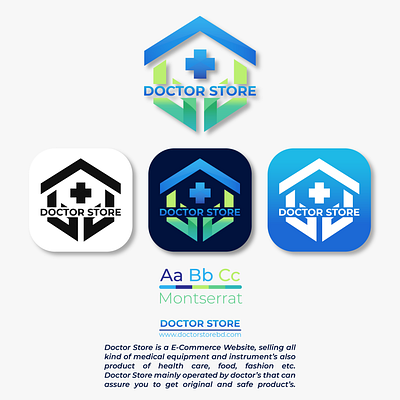 Doctor Store branding design doctor doctorlogo graphic design illustration illustrator logo minimal store typography ui unique ux vector