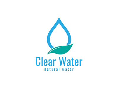Water Logo abstract branding design drink graphic design illustration logo vector