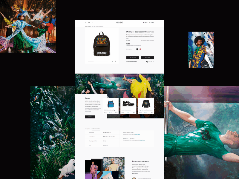 Marketplace clean design hellohello interface kenzo marketplace minimal product product detail page simple ui ux web