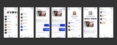 Chatting App Design animation app art branding clean design graphic design illustration logo typography ui ux