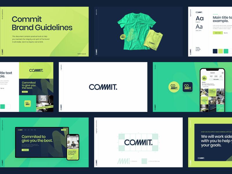 Commit branding brand branding commit design hellohello logo vibrant