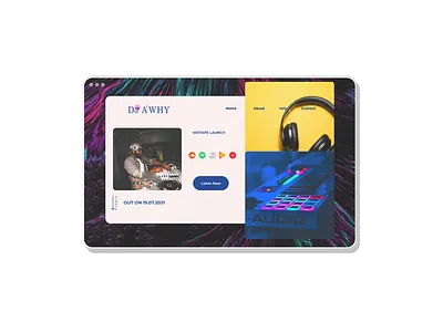 MIXTAPE LAUNCH LANDING PAGE design ui ux