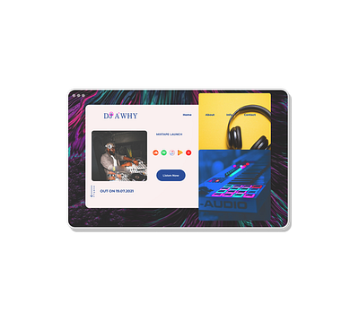 MIXTAPE LAUNCH LANDING PAGE design ui ux