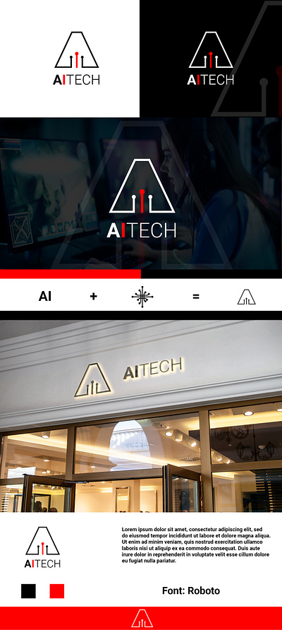 Logo Design of AITECH Company