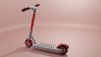 Electric Scooter 3d blender graphic design illustration