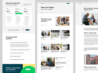 Yoora - Inner pages blog clean concept contact crm landing page pricing sales ui website