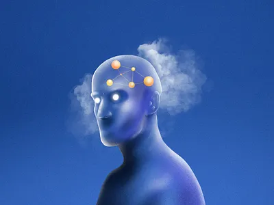 Finite Thoughts artwork design digital drawing gradient illustration illustrator procreate