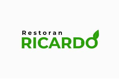 Vegan restoran logo design ricardo branding design icon illustration logo logodesign typography vector