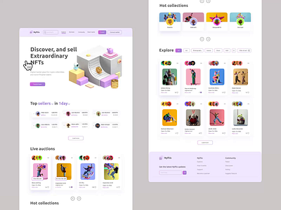 Nyftis: NFT Marketplace 2021 3d 3d concept animation art bitcoin branding concept crypto dark defi design graphic design illustration light logo motion graphics nft ui ux