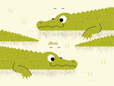 Crocodiles adobeillustrator art artwork crocodiles design dribbble illustration vector