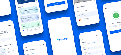 Savings App clean design fintech product savings app ui design uidesign