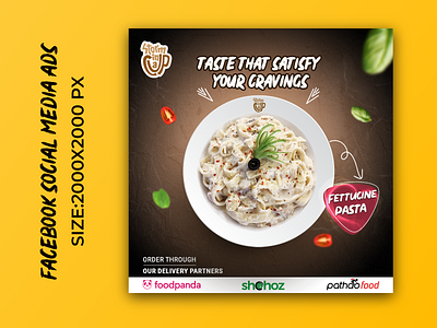 Food Social Media Design | Facebook Ads | Creative Post Design concept creative design elegant facebook ads food luxury design food post design gradient illustration instagram post modern design motion graphics poster design premum food banner typography vector web banner web design