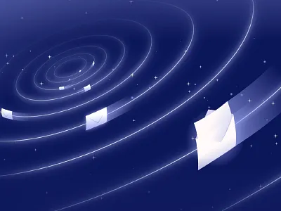 Lightyear Waiting List Illustration 02 email email header email signup european hellsjells illustration inbox investment investment platform investor investors mailing list notification orbital platform signup signup illustration space stars universe