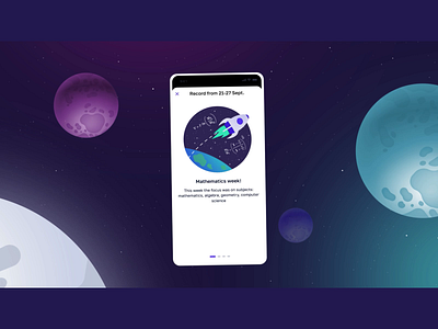 I'm a schoolchild app: episode 4 — The Final Frontier after effects animation app app design children design illustration interface motion school ui ux