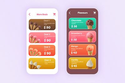 Ice Cream app ui beauty product brand branding category clubs design doctor illustration logo