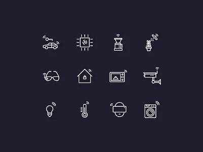 IoT Icons icon set icons internet of things smart home