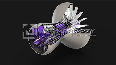 Heat Turbine 3d 3d cad 3d model cad design cad model jet turbine renderings