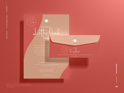 Free Letterhead Mockup letterhead mockup