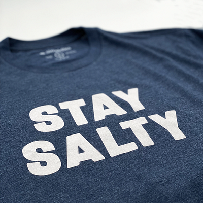 Stay Salty typography vaultalarm