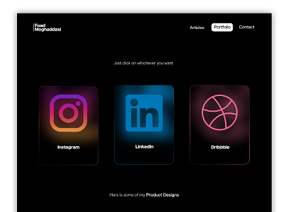 Dark Design Portfolio design sketch ui