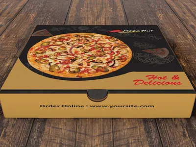 PIZZA BOX DESIGN branding design flat icon illustration logo minimal pakaging product vector