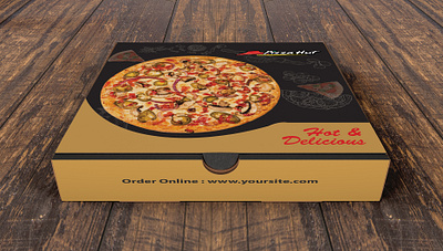 PIZZA BOX DESIGN branding design flat icon illustration logo minimal pakaging product vector