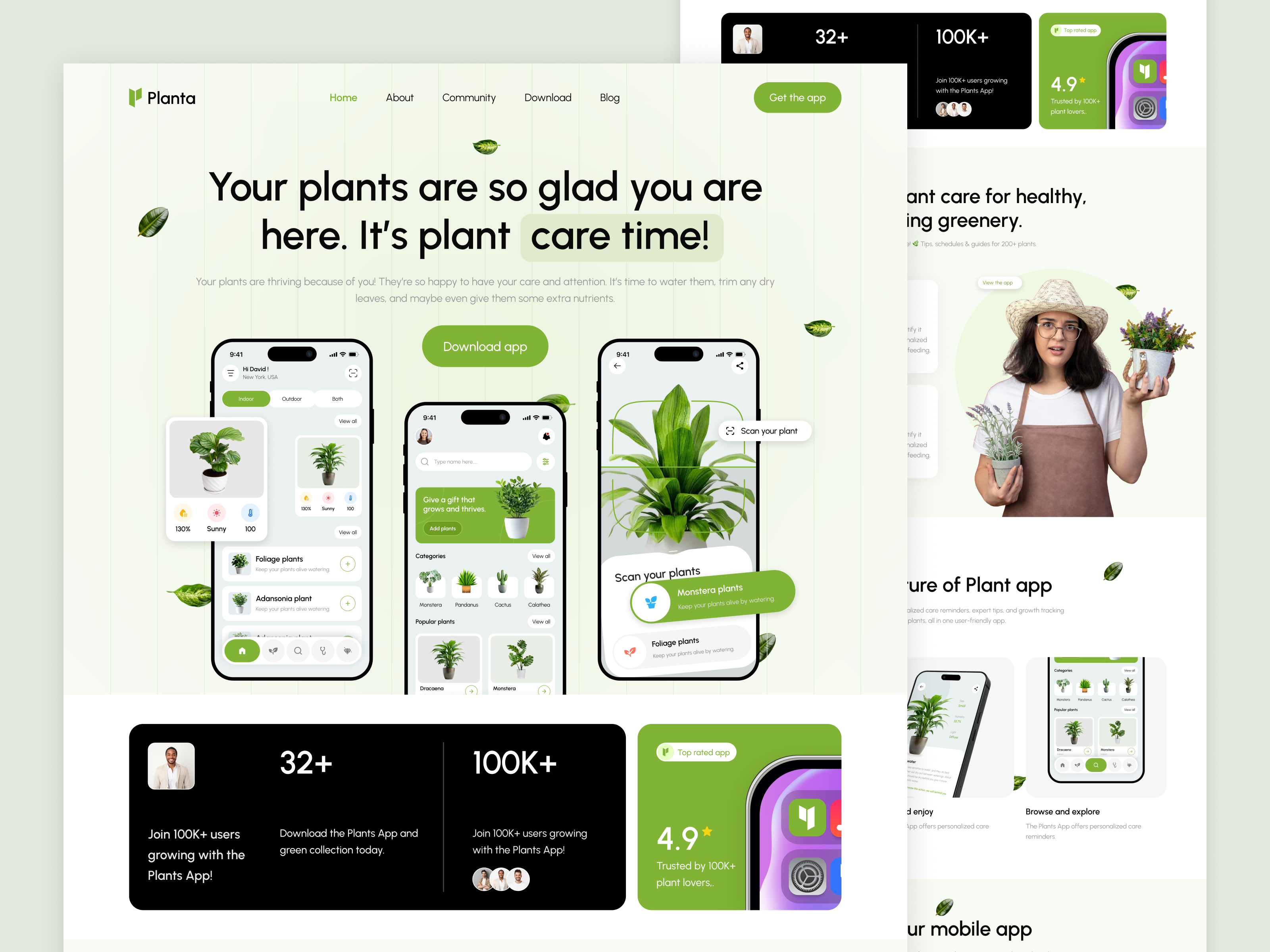 Example of Plant Care Mobile App UI/UX Design