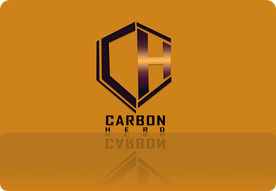 Carbon Hero app logo carbon carbon control design effects flat design flat illustration illustration illustration art logo ui