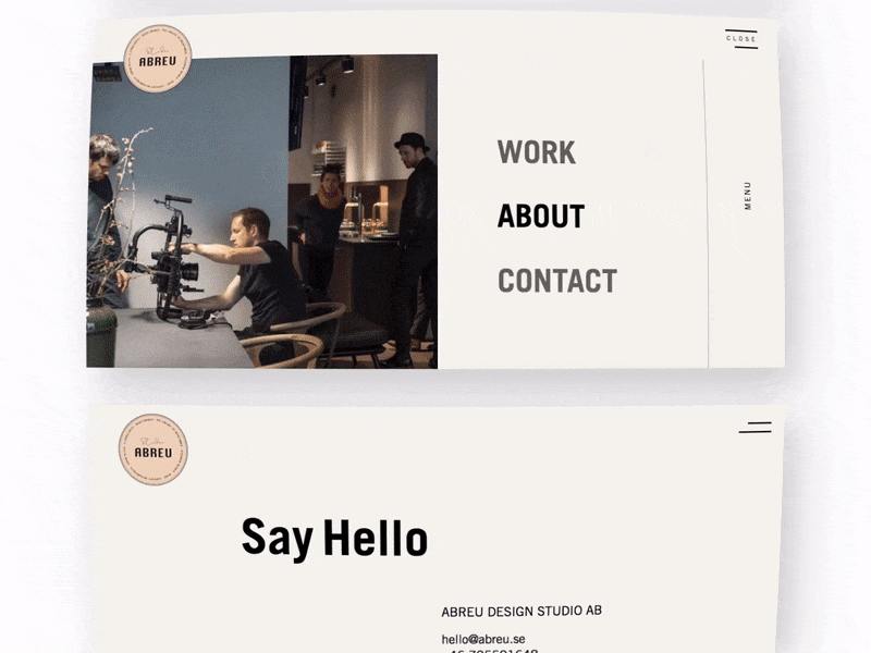 Web design for a studio in Sweden animation web design wordpress