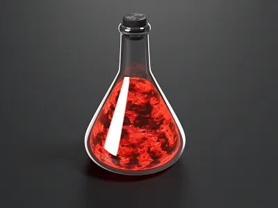 Potion 3d blender illustration